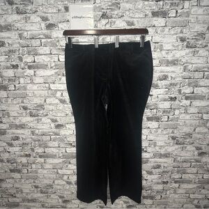 EUC Talbots Heritage Women’s Black Velvet Pants Size 18 W